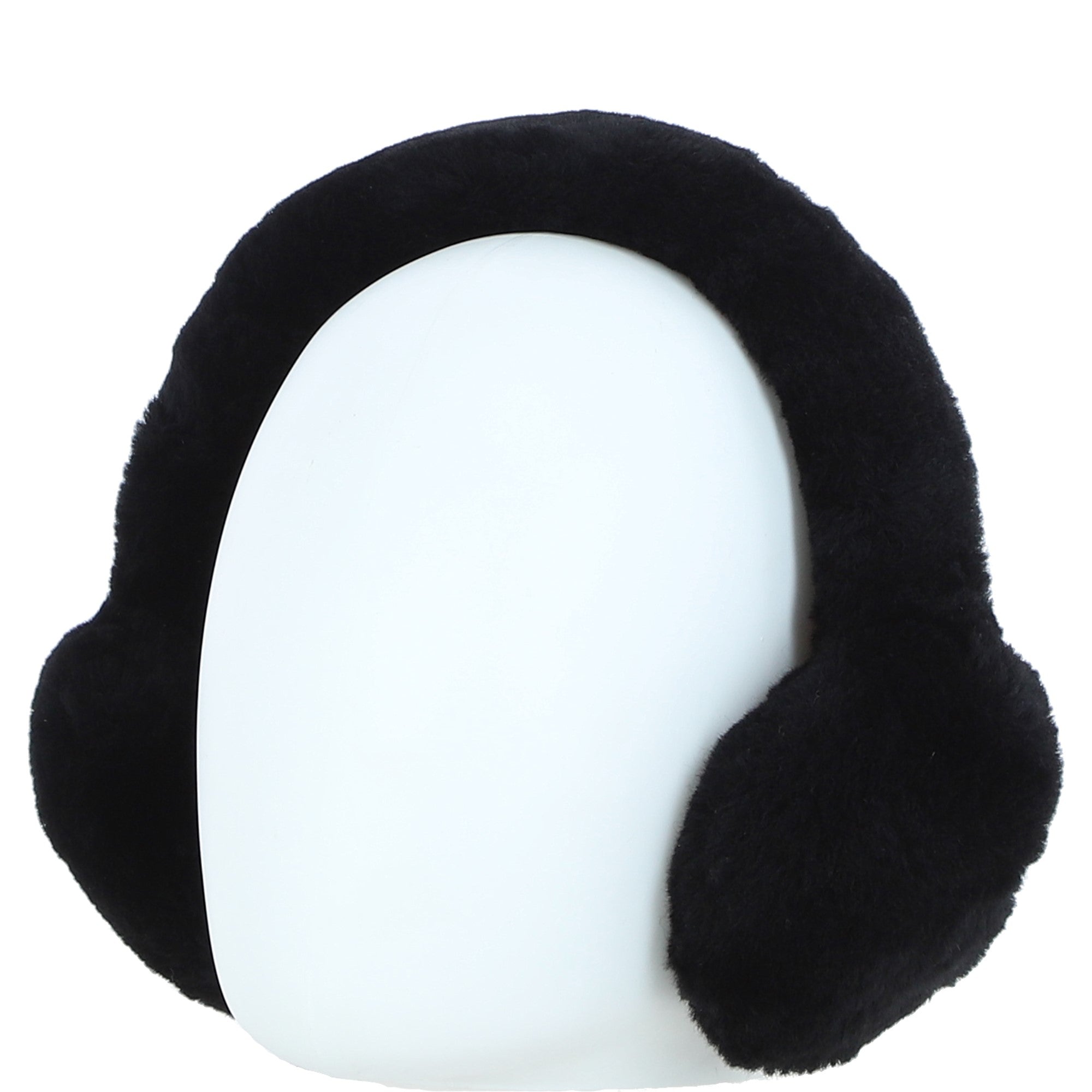 Fenland Sheepskin Winter Earmuffs Black: FEN-209