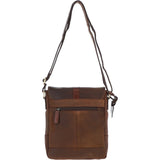 Vintage Cow Oily Leather Travel Bag Brown/Brandy: FEN-781