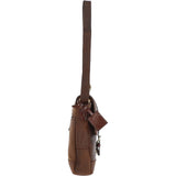 Vintage Cow Oily Leather Travel Bag Brown/Brandy: FEN-781