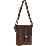 Vintage Cow Oily Leather Travel Bag Brown/Brandy: FEN-781