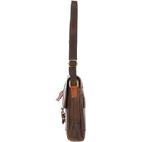Vintage Cow Oily Leather Travel Bag Brown/Tan: FEN-781