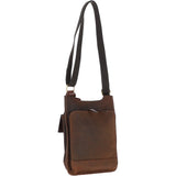 Fenland Cow Oily Leather Flight Bag Brown/Brandy Buff: FEN-782