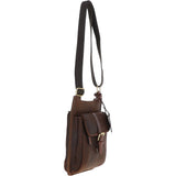 Fenland Cow Oily Leather Flight Bag Brown/Brandy Buff: FEN-782