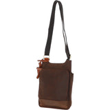 Fenland Cow Oily Leather Flight Bag Brown/Tan Buff: FEN-782