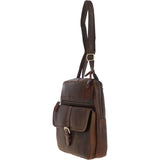 Fenland Medium Cow Oily Leather Messenger Bag Brown/Brandy Buff: FEN-783