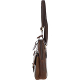 Fenland Medium Cow Oily Leather Messenger Bag Brown/Brandy Buff: FEN-783