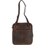 Fenland Medium Cow Oily Leather Messenger Bag Brown/Brandy Buff: FEN-783