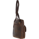 Fenland Medium Cow Oily Leather Messenger Bag Brown/Brandy Buff: FEN-783