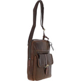 Fenland Medium Cow Oily Leather Messenger Bag Brown/Brandy Buff: FEN-783