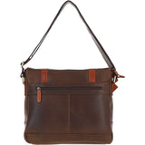 Vintage Cow Oily Leather Messenger Bag Brown/Tan: FEN-785