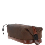 Fenland Cow Oily Leather Wash Bag Brown/Brandy Buff: FEN-787