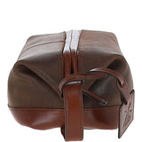 Fenland Cow Oily Leather Wash Bag Brown/Brandy Buff: FEN-787