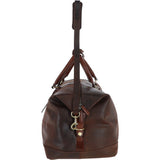 Cow Oily Leather Large Weekend Holdall Brown/Brandy: FEN-786