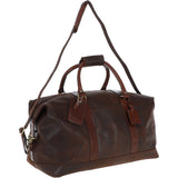 Cow Oily Leather Large Weekend Holdall Brown/Brandy: FEN-786