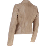 Ladies Leather Jacket Ivory: FO-ALVA