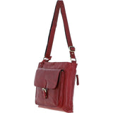 Vintage Medium Leather Shoulder Bag Red: G23
