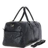 Ashwood Large Leather Holdall Black : G-30