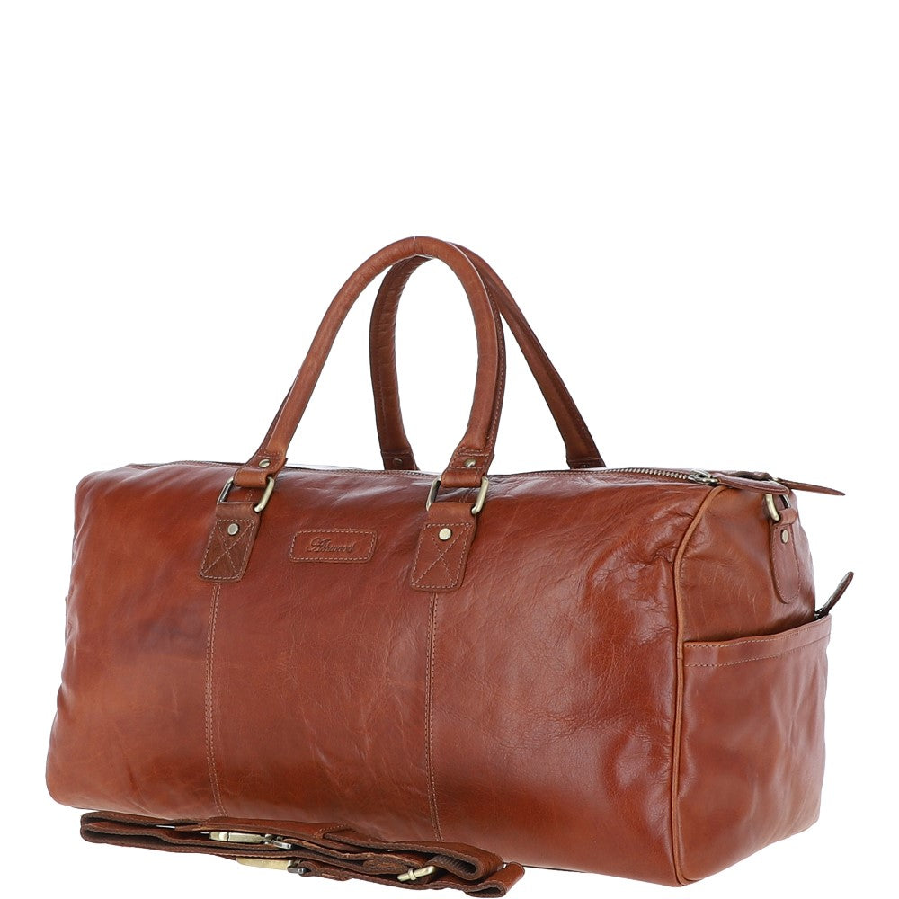 Ashwood Large Leather Holdall Tan : G-30