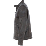 Mens  Leather Biker Jacket Brown: G-6200