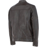 Mens  Leather Biker Jacket Brown: G-6200