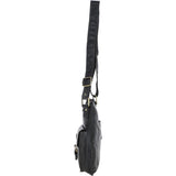 Vintage Small Leather Shoulder Bag Grey: G20