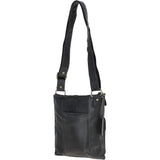 Vintage Small Leather Shoulder Bag Grey: G20