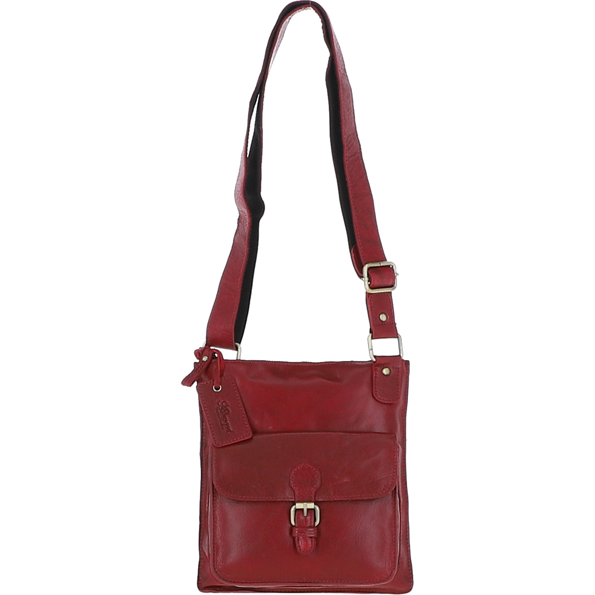 Ashwood Womens Vintage Small Leather Shoulder Bag Red: G20