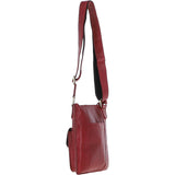 Ashwood Womens Vintage Small Leather Shoulder Bag Red: G20