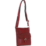 Ashwood Womens Vintage Small Leather Shoulder Bag Red: G20