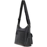 Vintage Two Pocket Leather Shoulder Bag Grey: G21
