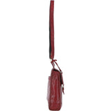 Vintage Small Leather Travel Shoulder Bag Red – G24