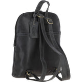 Small Vintage Leather Backpack Grey: G25
