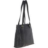Medium Vintage Leather Handbag Grey: G26