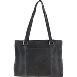 Medium Vintage Leather Handbag Grey: G26