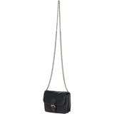 Vintage Mini Leather Cross Body Shoulder Bag With Chain Strap Grey: G27