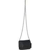 Vintage Mini Leather Cross Body Shoulder Bag With Chain Strap Grey: G27