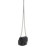 Vintage Mini Leather Cross Body Shoulder Bag With Chain Strap Grey: G27