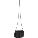 Vintage Mini Leather Cross Body Shoulder Bag With Chain Strap Grey: G27