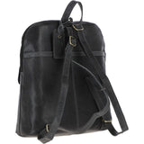Large Vintage Leather Backpack Grey: G28