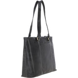 Large Vintage Leather Handbag Grey – G29