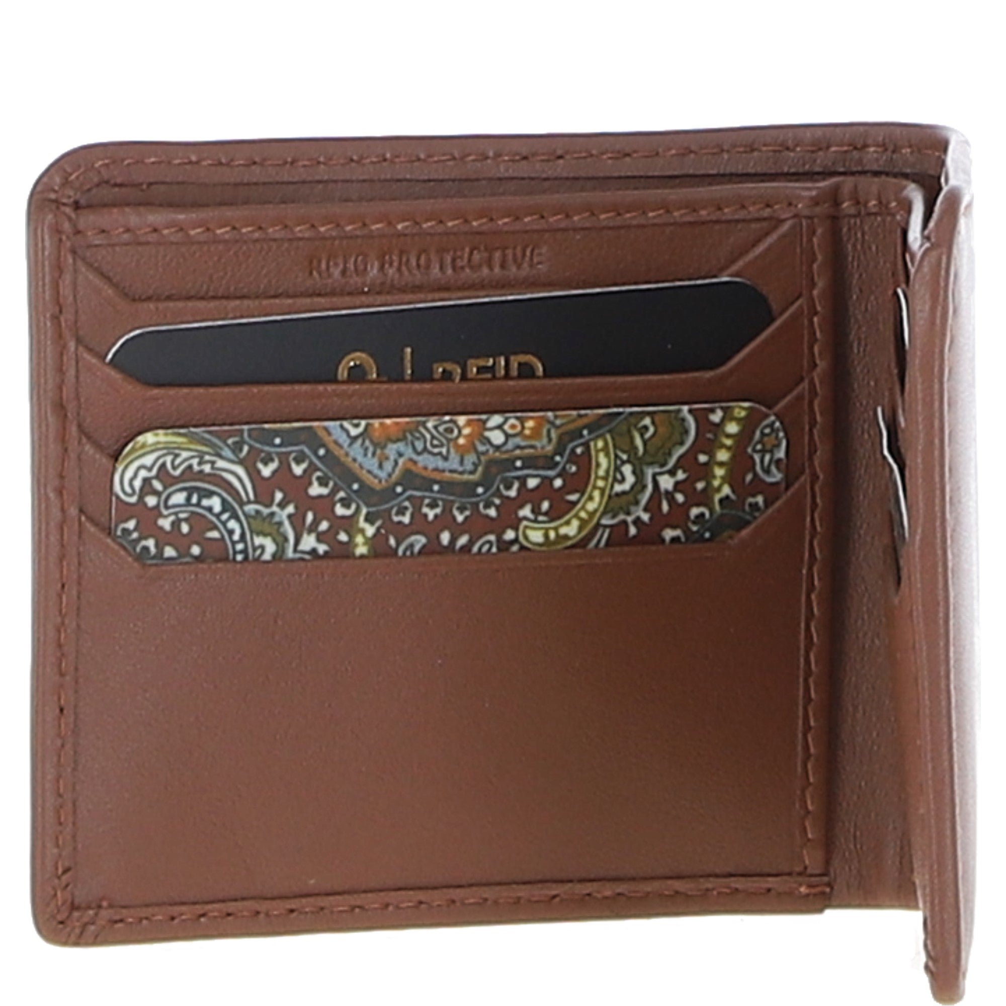 Leather Classic 8 Card Billfold Wallet Tan: GB-801