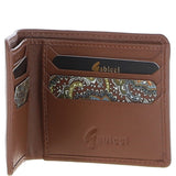 Leather Classic 8 Card Billfold Wallet Tan: GB-801