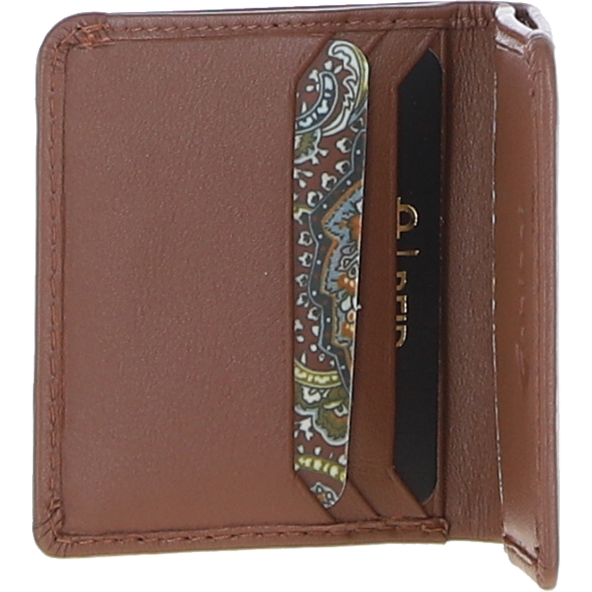 Gabicci Small Leather 6 Card Billfold Wallet Tan: GB-803