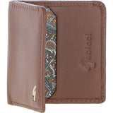 Gabicci Small Leather 6 Card Billfold Wallet Tan: GB-803
