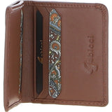 Gabicci Small Leather 6 Card Billfold Wallet Tan: GB-803