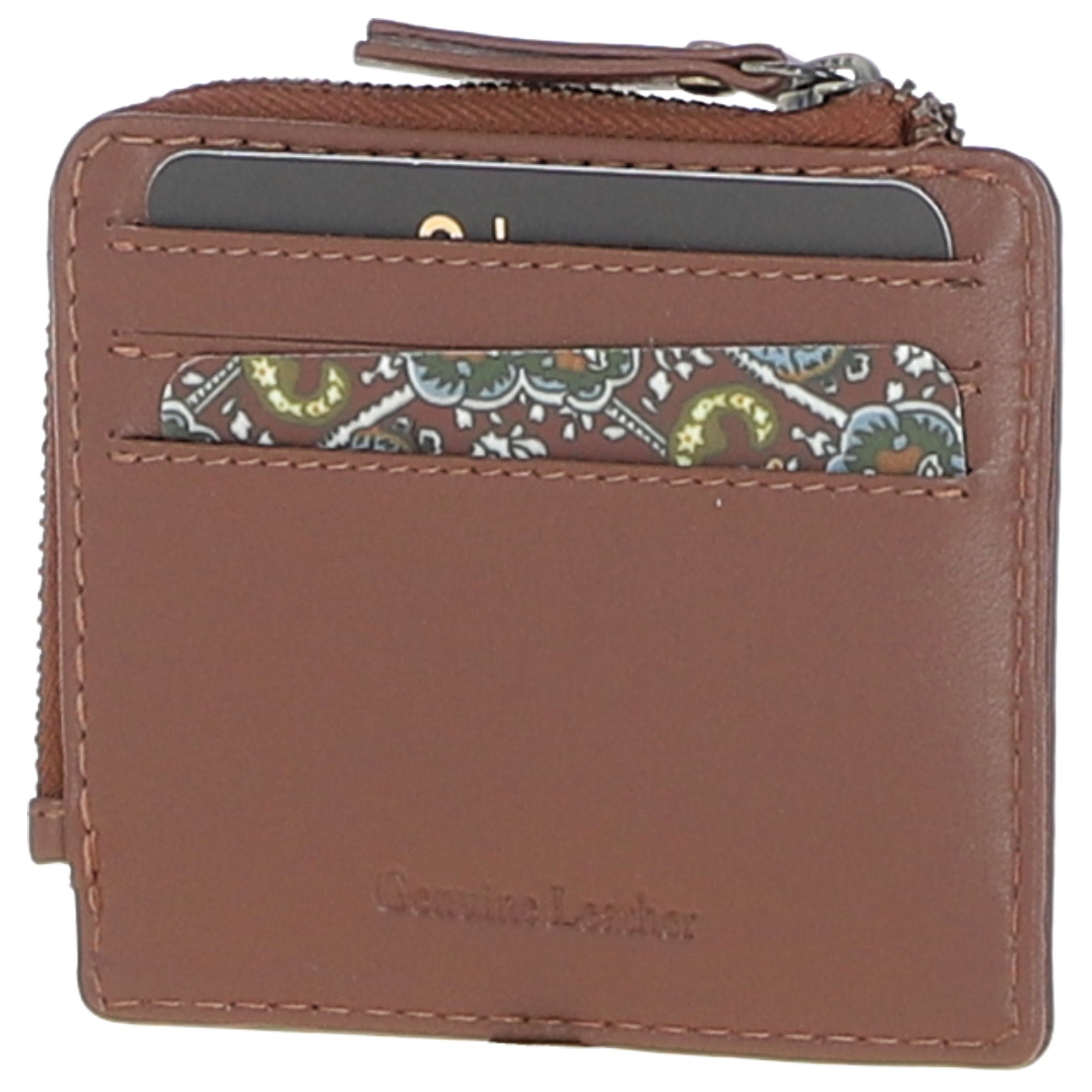 Gabicci Leather Card Holder Tan: GB-805