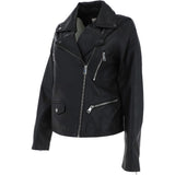 Leather Biker Jacket Black: Hackney