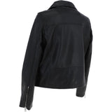 Leather Biker Jacket Black: Hackney