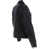 Leather Biker Jacket Black: Hackney