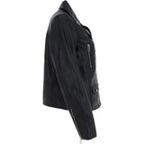 Leather Biker Jacket Black: Hackney